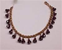 Armband Soprana Gioielleria Dame in Gelbgold GRANATI SFACCETTATI - GRANATI SFACCETTATI